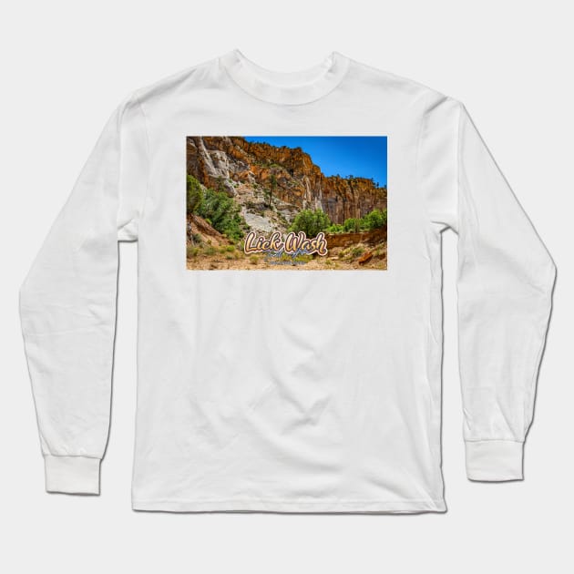 Lick Wash Trail Hike Long Sleeve T-Shirt by Gestalt Imagery